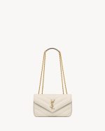 YSL LOULOU small in MATELASSÉ lambskin